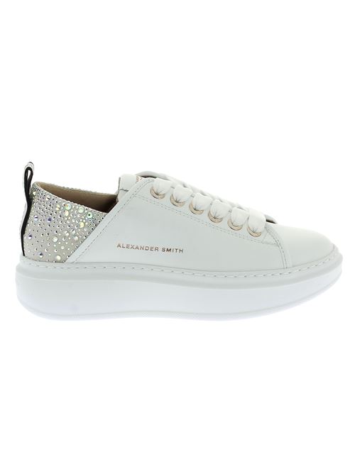 Wembley Woman sneakers da donna in pelle bianca ALEXANDER SMITH | ASBBWYW0506WIAX